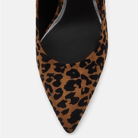 Zara leopard printed high heeled shoes NWT - Picture 3 of 3